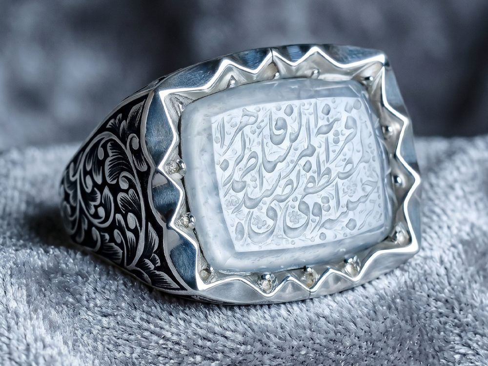 انگشتر عقیق نباتی یمن